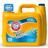 Plus OxiClean Stain Fighters Liquid Laundry Detergent, Fresh Scent, 128 Loads - USA MEGA SHOP