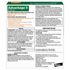 Advantage II Flea Topical Treatment for Cats 5-9 lbs, 4-doses, 2-count