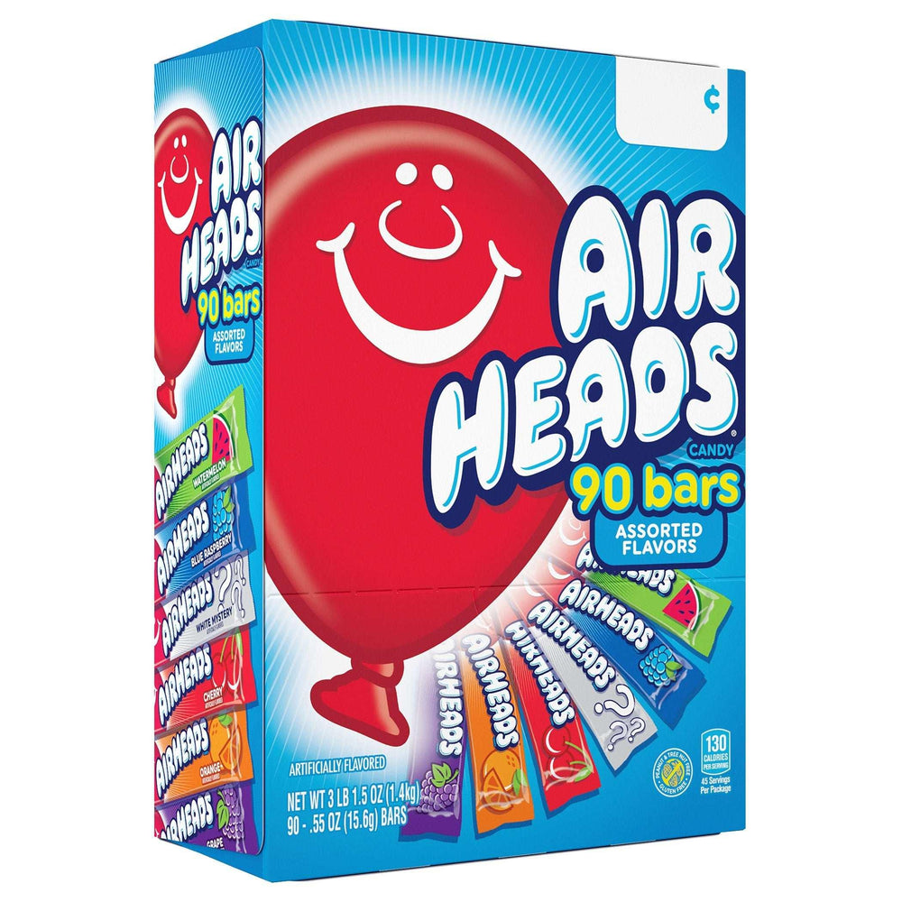AirHeads, 0.55 oz, Variety Pack, 90-count - USA MEGA SHOP