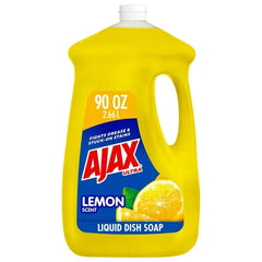 Ajax Ultra Liquid Dish Soap, Lemon Scent, Super Degreaser, 90 Fluid Ounce - USA MEGA SHOP