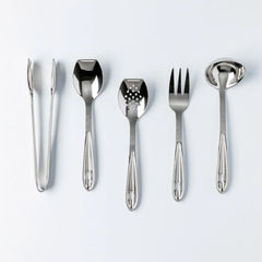 All-Clad Cook & Serve 5-piece Stainless Steel Kitchen Tool Set - USA MEGA SHOP
