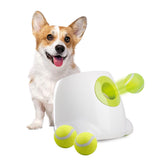 All For Paws Automatic Tennis Ball Launcher for Small to Medium Sized Dogs, 3 Balls Included, Mini