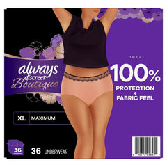 Always Discreet Boutique Incontinence Underwear, Maximum, Choose Size - USA MEGA SHOP