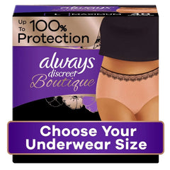 Always Discreet Boutique Incontinence Underwear, Maximum, Choose Size - USA MEGA SHOP