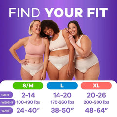 Always Discreet Essentials Underwear for Women, Maximum, Choose Size - USA MEGA SHOP