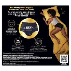 Always ZZZ Overnight Disposable Period Underwear Size L, 7 Count