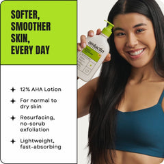 AmLactin Daily Nourish Body Lotion, 12% Lactic Acid for Dry Skin, Exfoliating, 7.9 oz