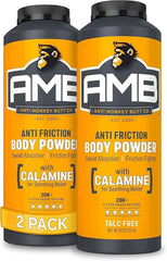 Anti Monkey Butt Polvo Corporal de Tamaño Viaje con Calamina - Sin Talco, Alivia el Sudor, el Olor y la Fricción - Protección contra Rozaduras para Estilos de Vida Activos - 42.5 g - Paquete de 12