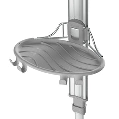 Artika Azzuro Standing Shower Caddy Light Gray