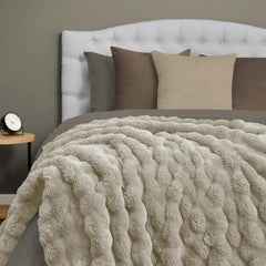 Ashford Home Heavy Weight Ultra Fine Faux Fur Throw Blanket Throw, 60"x70"