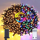 Aship 164FT 1000LEDs Christmas String Lights, Remote & Timer, 11 Modes Plug in Color Changing String Lights IP44 Waterproof ,Outdoor Indoor Decorations for Xmas Tree, Party, Wedding - USA MEGA SHOP
