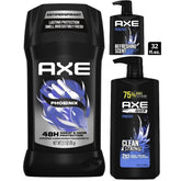 AxePhoenixCollectionBodyWash_2-in-1Shampoo_Conditioner_AntiperspirantDeodorantStick_3Count4 - USA Mega Shop