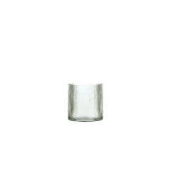 Better Homes & Gardens Glass Ribbed Hurricane Candle Holder, 5", Medium, Living Room