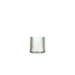 Better Homes & Gardens Glass Ribbed Hurricane Candle Holder, 5", Medium, Living Room - USA MEGA SHOP