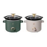 Beautiful 2 Qt Manual Slow Cooker, 2-Pack, Thyme Green + Porcini Taupe by Drew Barrymore - USA MEGA SHOP