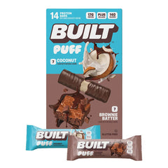 BUILT Puff Protein Bar, Variety Pack, 1.41 oz, 14-count - USA MEGA SHOP
