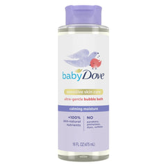 Baby Dove Ultra-Gentle Bubble Bath Calming Moisture Sensitive Skin, 16 oz