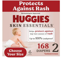 Huggies Skin Essentials Baby Diapers, Sizes 1-6 - USA MEGA SHOP