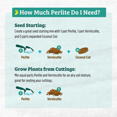 Back to the Roots Organic Perlite for Garden Soil, 8 qt