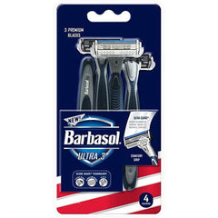 Barbasol Ultra 3 Premium Disposable Razor, Count 4
