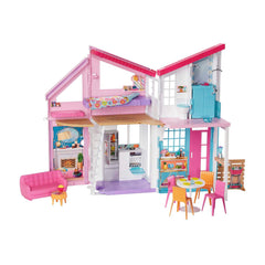 Barbie Malibu House Dollhouse Playset with 25+ Furniture and Accessories