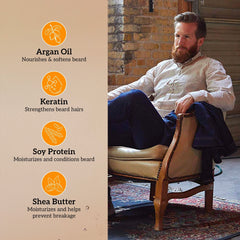 Beard Guyz 2-in-1 Wash & Tame Conditioner, Formulated with Natural Ingredients, 6.7 oz