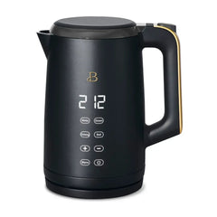 Beautiful 1.7-Liter Electric Kettle 1500 W with One-Touch Activation, sesame black by Drew Barrymore