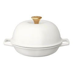 Beautiful Enameled Cast Iron Bread Oven, 10 inch, Round, Black Sesame by Drew Barrymore