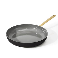 Beautiful 12 inch Ceramic Non-Stick Fry Pan, Black Sesame by Drew Barrymore