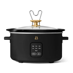 Beautiful 4Qt Slow Cooker with Touch-Activated Display, White Icing by Drew Barrymore