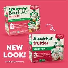 Beech-Nut Fruities Stage 2 Baby Food Variety Pack, 3.5 oz Pouch (9 Pack)