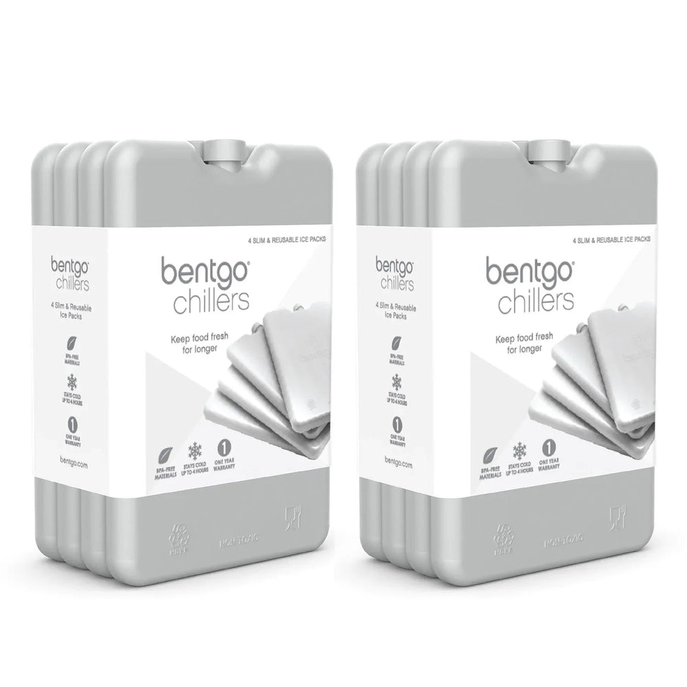 Bentgo Chillers Reusable Ice Packs, 8-Pack, Gray - USA MEGA SHOP