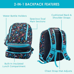 Bentgo Kids 2-in-1 Backpack & Insulated Lunch Bag & Box