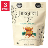 Béquet Celtic Sea Salt Caramels 17.1 oz., 3-pack - USA MEGA SHOP