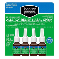 Berkley Jensen 24-Hour Allergy Relief Nasal Spray, 4 Count