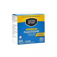 Berkley Jensen Maximum Strength Famotidine Tablets, 200 Count