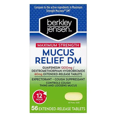 Berkley Jensen Maximum Strength Mucus Relief DM Tablets, 56 Count
