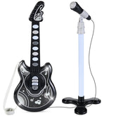 Best Choice Products 19in Kids Flash Guitar, Pretend Play Musical Instrument Toy for Toddlers w/ Mic, Stand - USA MEGA SHOP