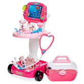Best Choice Products Play Doctor Kit for Kids, Pretend Medical Station Set with Carrying Case, Mobile Cart - USA MEGA SHOP