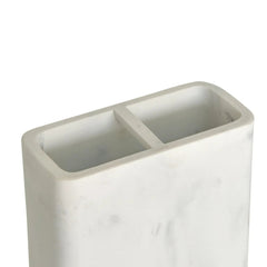 Better Homes & Gardens Faux Marble Toothbrush Holder, White