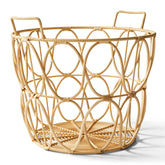 Better Homes & Gardens Large Poly Rattan Storage Basket with Handles - USA MEGA SHOP