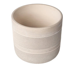 Better Homes & Gardens 8" x 8" x 7.2" Round White Ceramic Tye Plant Planter