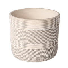 Better Homes & Gardens 8" x 8" x 7.2" Round White Ceramic Tye Plant Planter