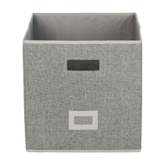 Better Homes & Gardens Cube Storage Bin with Handles, 12.75in W x 15in D x 12.75in H - Polyester & Cotton