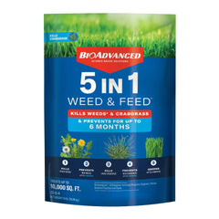 BioAdvanced 5-in-1 Weed and Feed 24 LBS