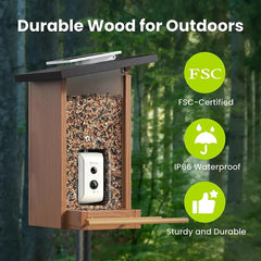 Birdfy Smart Bird Feeder Ebony with