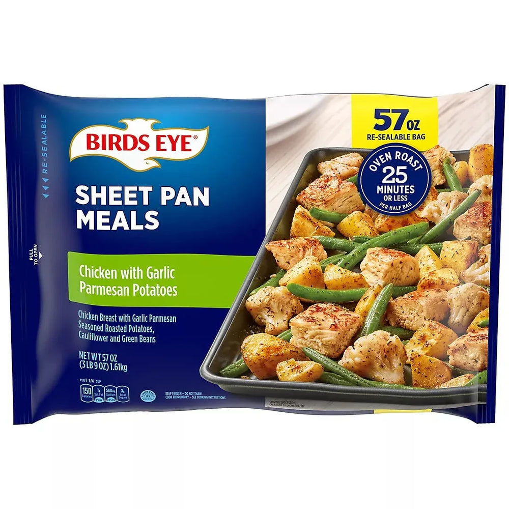 Birds Eye Sheet Pan Meals Chicken & Garlic Parmesan Potatoes, 57 oz. - USA MEGA SHOP