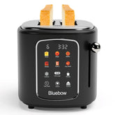 Bluebow-2-Slice-Touchscreen-Toaster-Stainless-Steel-Removable-Tray-Kitchen-Appli - USA Mega Shop