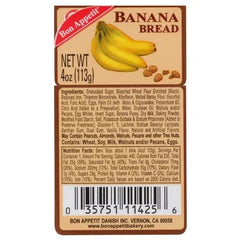 Bon Appetit, Banana Bread Slice, 4 oz, 8-Count