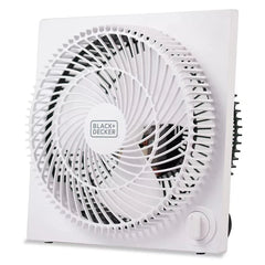 Black + Decker 9" Box Fan - White
